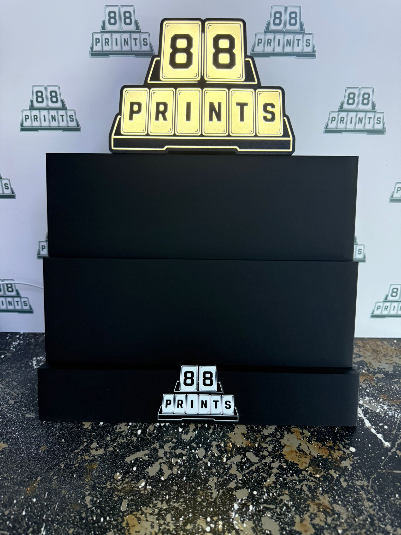 Double Row Flat Back With Custom Lolly Pop Light Box