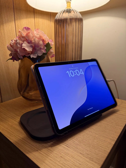 5-In-1 Tablet Stand, Phone Stand, Reading Glasses Slot & Drinks Coaster, Book Page Holder