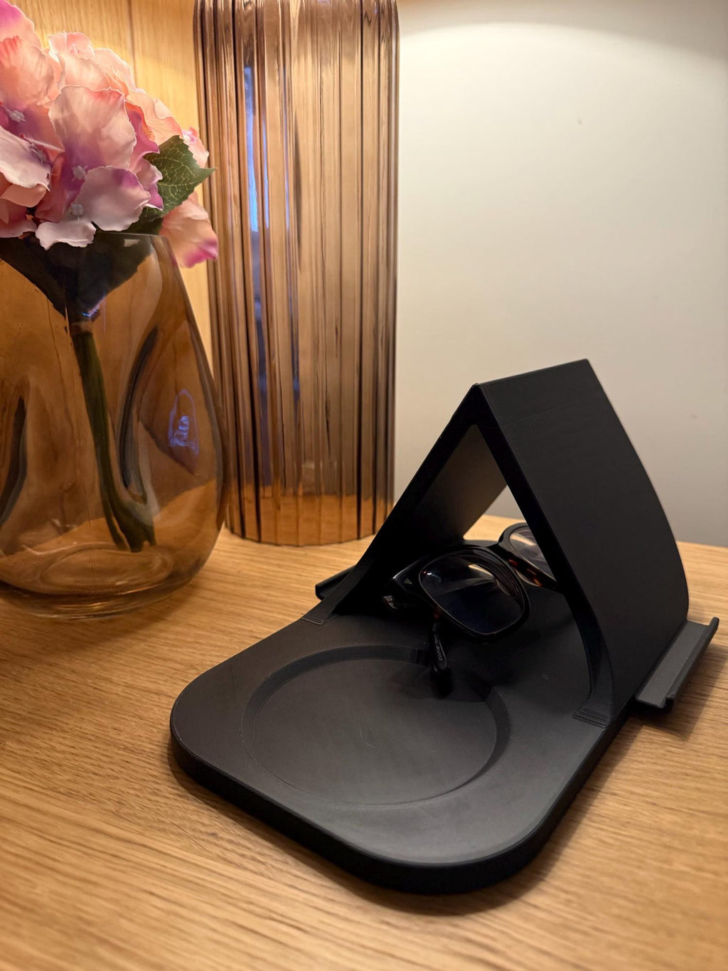 5-In-1 Tablet Stand, Phone Stand, Reading Glasses Slot & Drinks Coaster, Book Page Holder