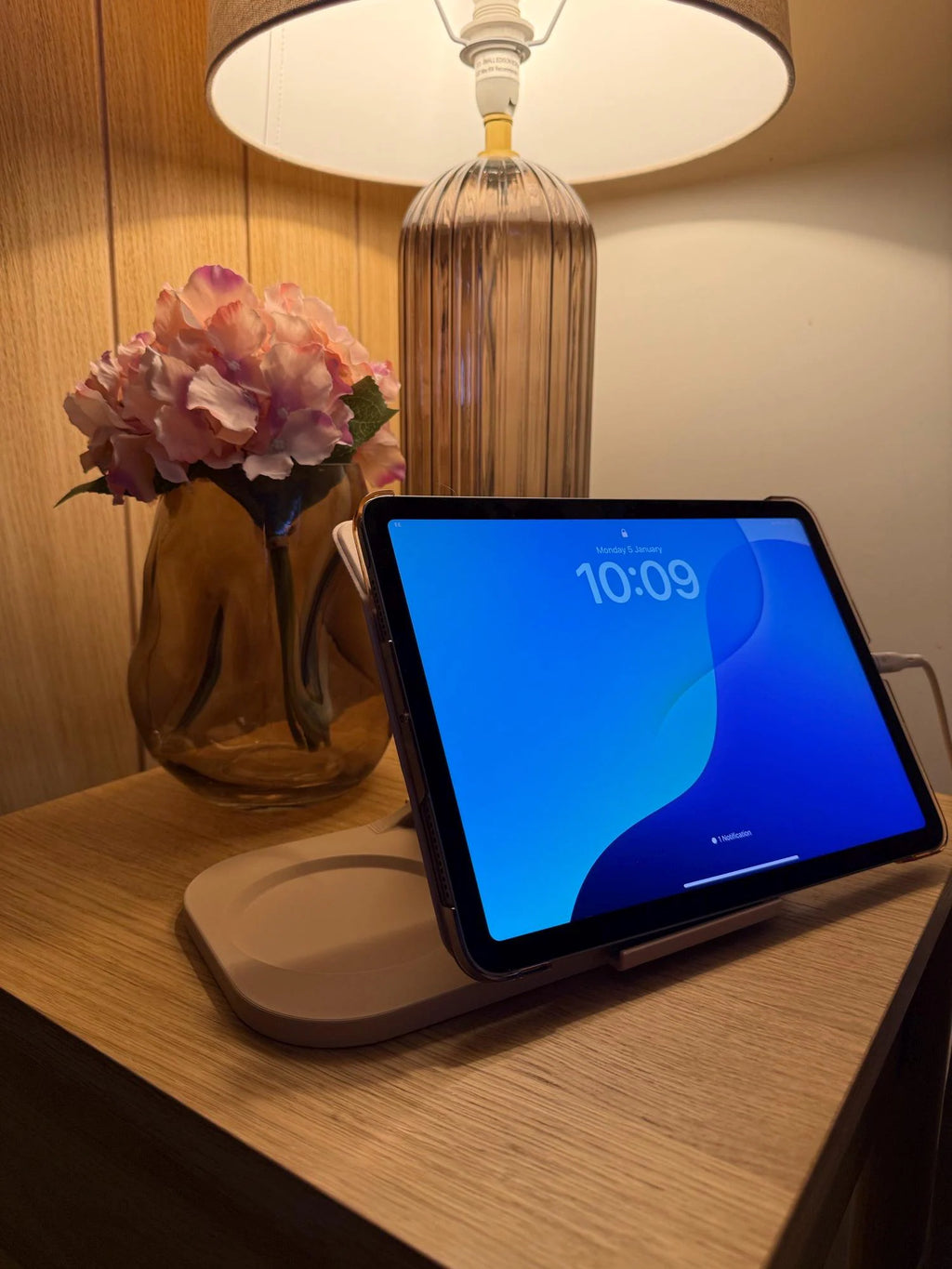 5-In-1 Tablet Stand, Phone Stand, Reading Glasses Slot & Drinks Coaster, Book Page Holder