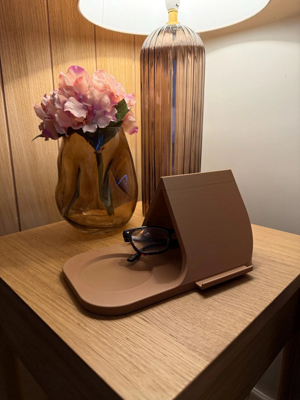 5-In-1 Tablet Stand, Phone Stand, Reading Glasses Slot & Drinks Coaster, Book Page Holder