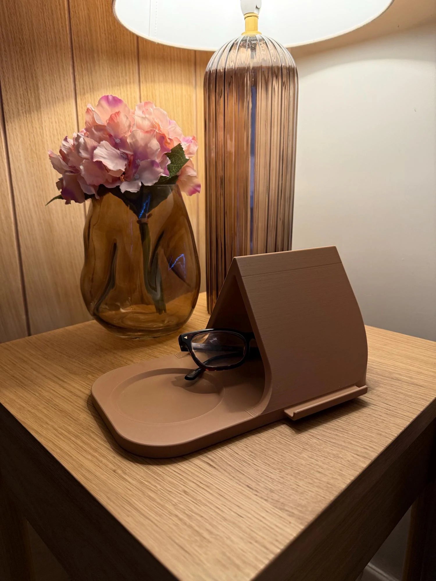 5-In-1 Tablet Stand, Phone Stand, Reading Glasses Slot & Drinks Coaster, Book Page Holder