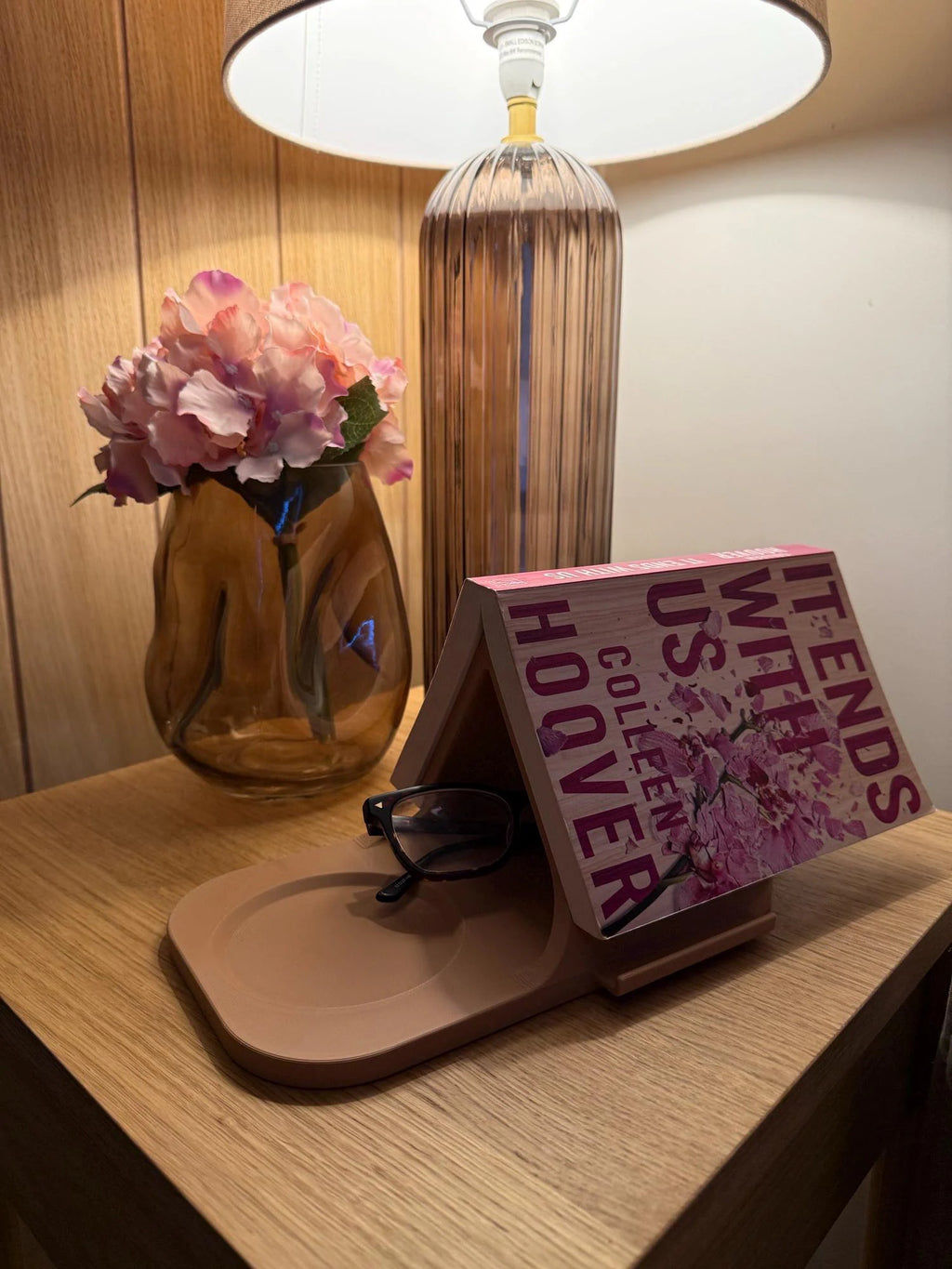 5-In-1 Tablet Stand, Phone Stand, Reading Glasses Slot & Drinks Coaster, Book Page Holder